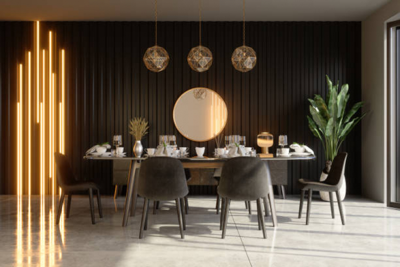 Móveis Planejados para Sala de Jantar Moderna Orçar Santo André - Móveis sob Medida Sala