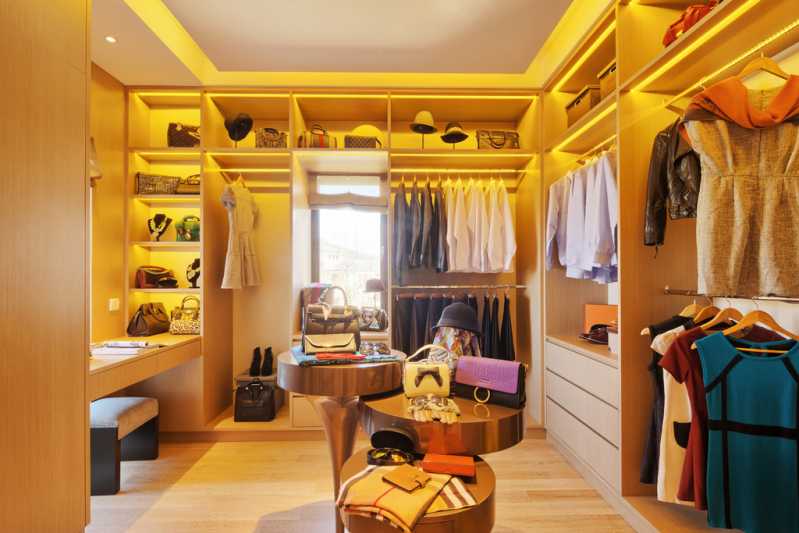 Quanto Custa Mini Closet Planejado Guararema - Closet Planejado com Penteadeira
