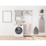 lavanderia de apartamento pequeno planejada São Lourenço